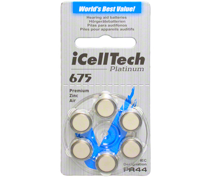 Батарейка для слухового аппарата iCellTech Platinum 675
