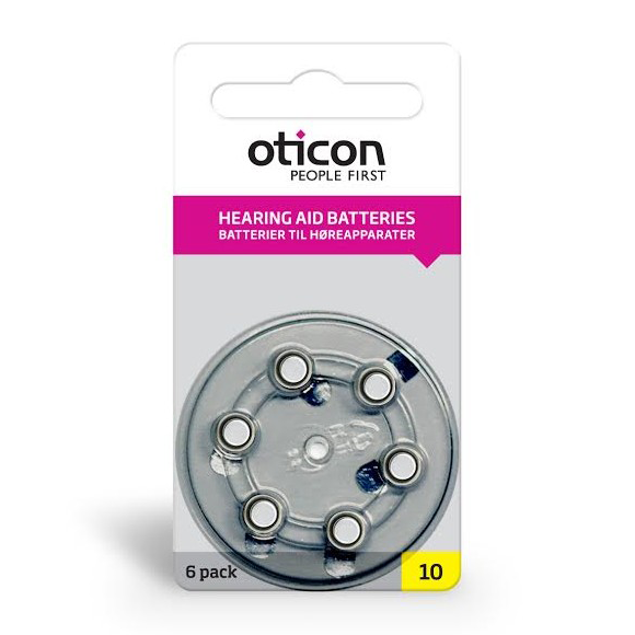 Батарейка для слухового аппарата Oticon 10