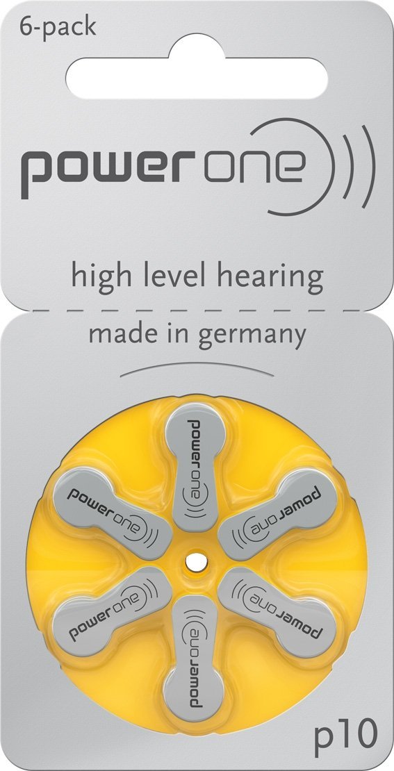 Батарейки для слуховых аппаратов PowerOne 10
