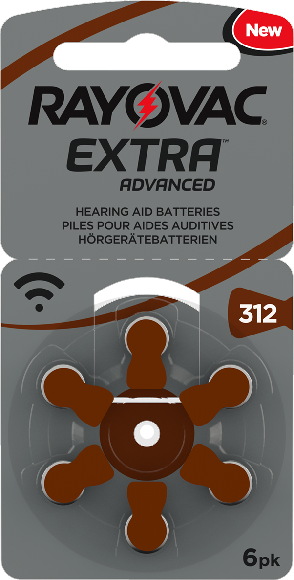 Батарейки для слуховых аппаратов Rayovac 312 Extra
