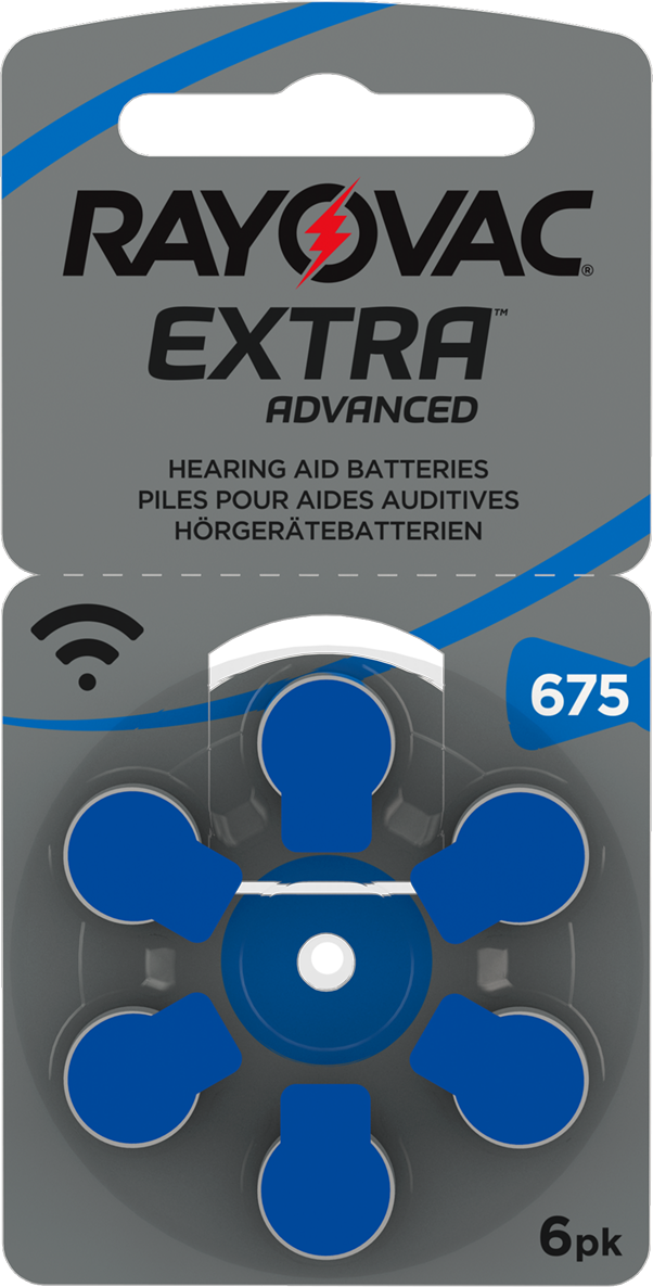 Батарейки для слуховых аппаратов Rayovac 675 Extra